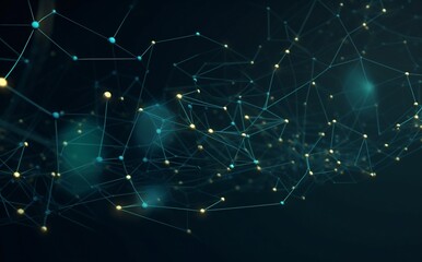 web cyberspace light futuristic background network technology digital connection ai line. Generative AI.