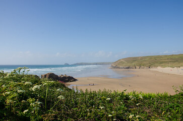 View of the beach, Cornwall