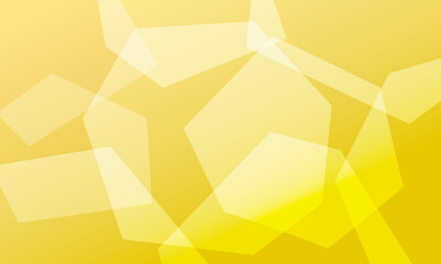 yellow geometric shapes with soft gradient abstract background - obrazy, fototapety, plakaty