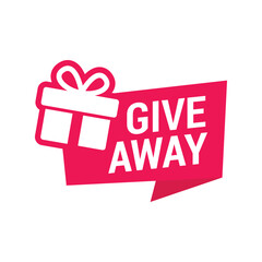 Giveaway banner template design for social media post Vector Template Illustration Design.
