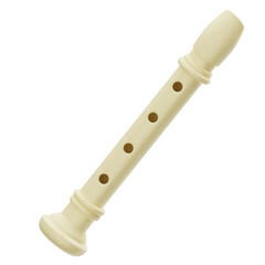 Flute Musical Instrument 3D Icon
