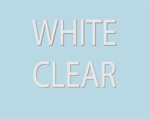 Clear And White Text effect  editable vector file