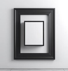 Mock up frame with minimal decor close up in home interior background. Generative Ai.