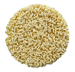 Instant noodles cube isolated. Png transparency