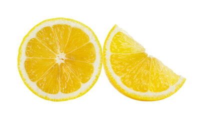 lemon slice isolated on transparent png