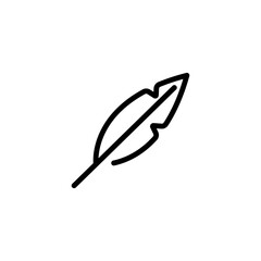feather pen sign symbol vector