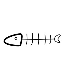 fishbone line art
