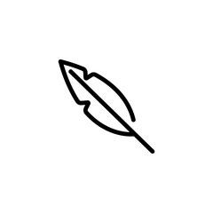 Obraz premium feather pen sign symbol vector
