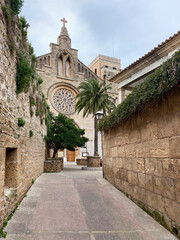 Fototapeta na wymiar The church of Sant Jaume in Alcudia ton, Mallorca, Spain