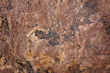 textures and landscapes of a volcanic environment