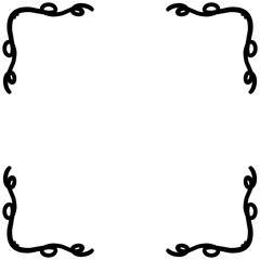 Hand Drawn Doodle Frame Border