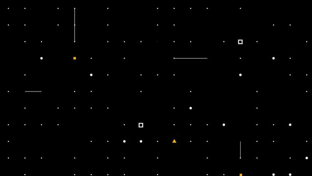 ドットの点滅 デジタル サイバー タイトル BG13_02