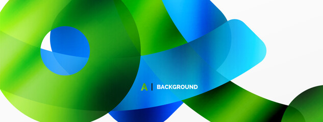 Obraz premium Metallic shiny geometric surfaces, round shapes and circles. Digital web futuristic template for wallpaper, banner, background, card, book Illustration, landing page