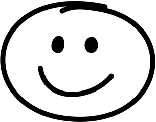 Face Expression Emoji Icon Doodle Round Face