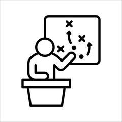 Business Strategy Icon, Creative business solutions related icon. vector illustration on white background