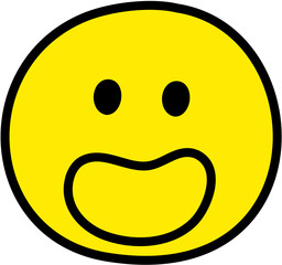 Face Expression Emoji Icon Doodle Round Face