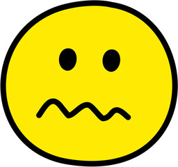 Face Expression Emoji Icon Doodle Round Face