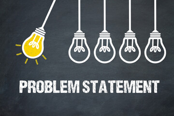 Fototapeta premium Problem Statement 