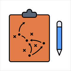 Business Strategy Icon, Creative business solutions related icon. vector illustration on white background