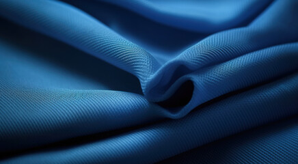 Plain Blue Polyester Cotton textile Fabric fashion