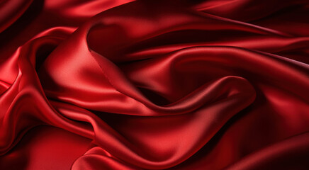 Fototapeta na wymiar Plain Red Polyester Cotton textile Fabric fashion