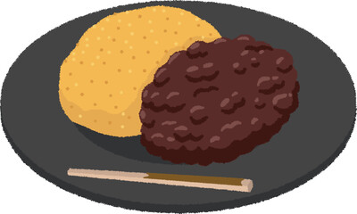 おはぎのイラスト