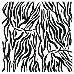 Fototapeta na wymiar Big cat fur pattern. Decorative tiger pattern seamless vector illustration. Elegant and stylish background for fabric clothes. 