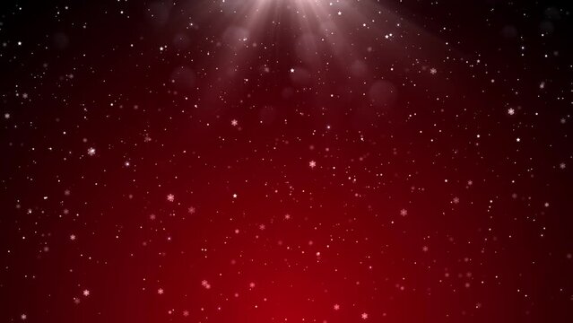 Red boken particles glitter gradient abstract background video