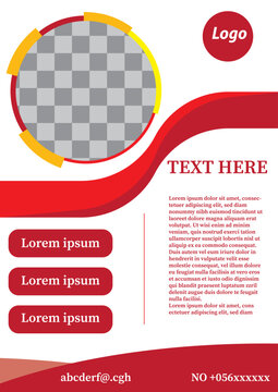 flyer design business flyer poster red