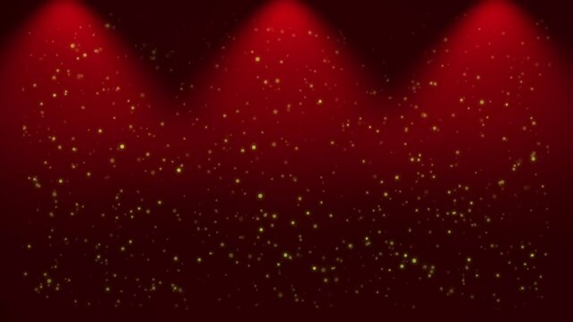 Red boken particles glitter gradient abstract background video