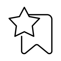 favorite star bookmark thin line outline Icon button