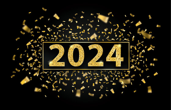2024 Golden Paper Golden Confetti