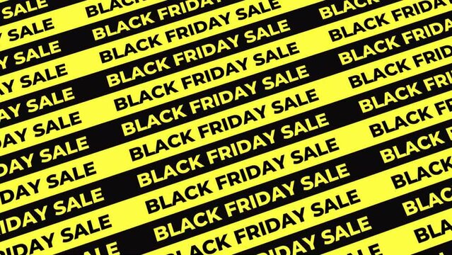 Balck Friday Sale Text Loop Background