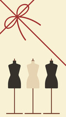 トルソーとリボン