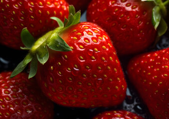 Fraises Gariguette fruit gourmand délicieux rouge