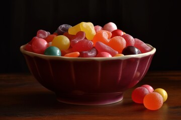 A bowl of candy. Generative AI