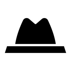 farmer hat glyph 