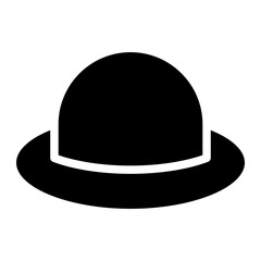 farmer hat glyph 