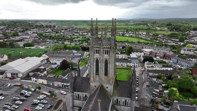 Saint Mary's Roman Catholic Cathedral. Ireland Kilkenny 4k