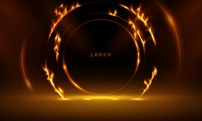 flame background virtual design abstract vector illustration