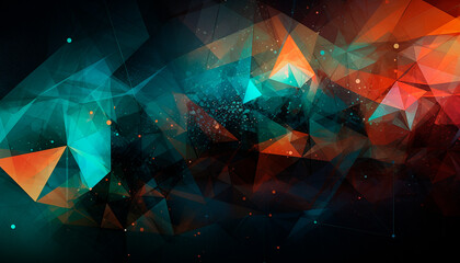 modern abstract background with geometric shapes. High quality illustration Generative AI