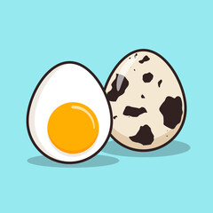 Quail Egg vector icon illustration. Quail egg icon concept isolated. Flat design