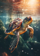 Schildkr&ouml;te im Wasser