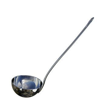 Ladle spoon isolated in transparent background.