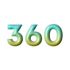 3D number yellow tosca gradient color png