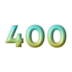 3D number yellow tosca gradient color png