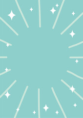 かわいいシンボルの集中線の背景　　太陽　サンバースト　スターバースト