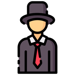 magician avatar vector icon 