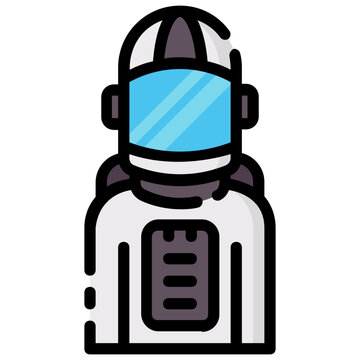 Astronaut Avatar Vector Icon 