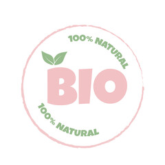 eco, bio, organic and natural products sticker, label, badge and logo. ecology icon. logo template with green leaves for organic and eco friendly products. vector illustration
